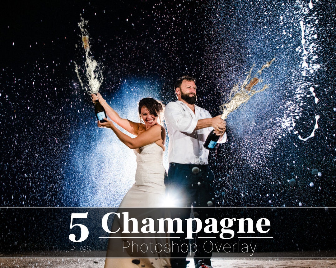 Champagne Overlays, Champagne Popping Overlay, New Year Party