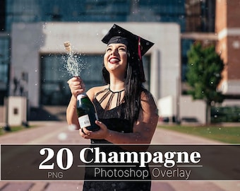 Champagne Spray Overlays, Graduation Champagne Overlay, Champagne Pop Overlay Photoshop, Graduation Party 2023, Water Splash Overlay