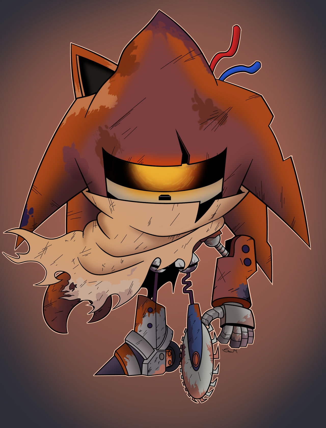 Image of mecha sonic mk1