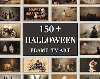 150+ Halloween Frame TV Art Bundle | Spooky Fall Screensavers (Digital Download)
