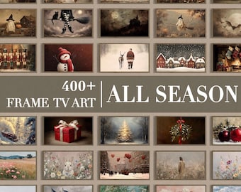 400+ All Season Frame TV Art Bundle | Halloween, Fall, Winter & Christmas Screensavers (Digital Download)