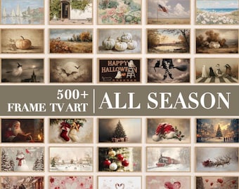 500+ All Season Frame TV Art Mega Bundle | Seasonal & Holiday Art Collection (Digital Download)