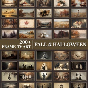 200+ Fall & Halloween Frame TV Art | Spooky Autumn Decor (Digital Download)