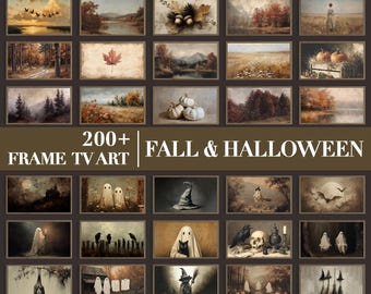 200+ Fall & Halloween Frame TV Art | Spooky Autumn Decor (Digital Download)