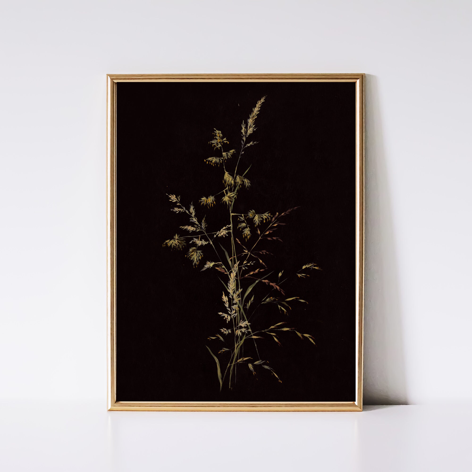 Dark Botanical Print Set: Moody Floral Gallery Wall Art (digital ...