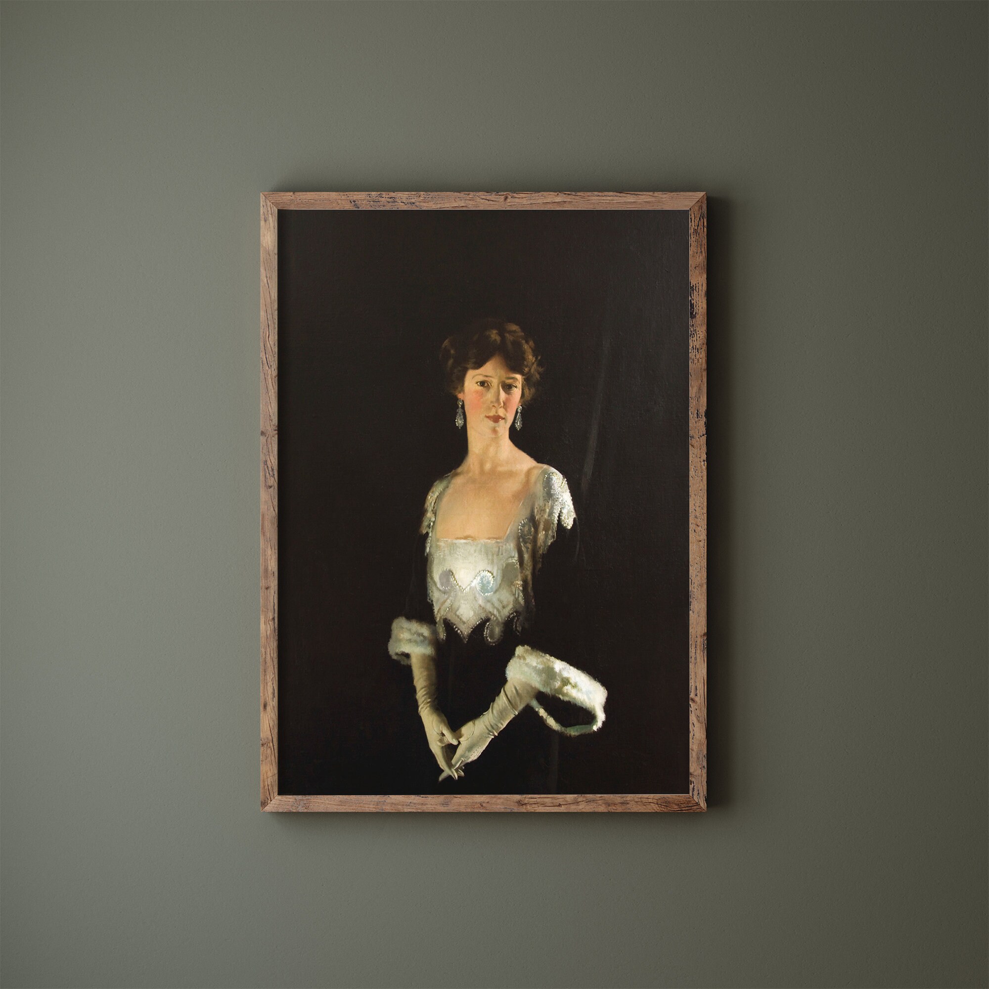 Antique Victorian Woman Portrait Print | Moody Wall Art (digital ...