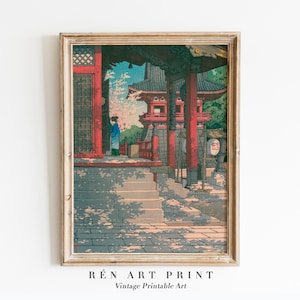 Vintage Japanese Printable Art |Japanese Art Print | Asian Printable Wall Art | Minimalist Wall Decor | PRINTABLE | DIGITAL DOWNLOAD