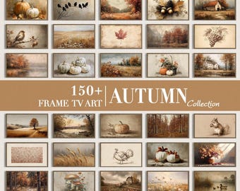 Fall Frame TV Art Bundle: 150+  Autumn Screensaver Thanksgiving (Digital Download)