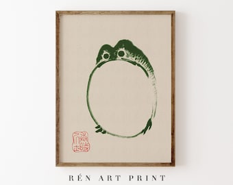 Matsumoto Hoji Frog Print | Antique Asian Wall Art (Digital Download)