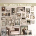 Vintage Christmas Printables | Christmas Gallery Wall Set | Farmhouse Winter Prints | Holiday Gallery Wall Prints | Digital Xmas Wall Decor