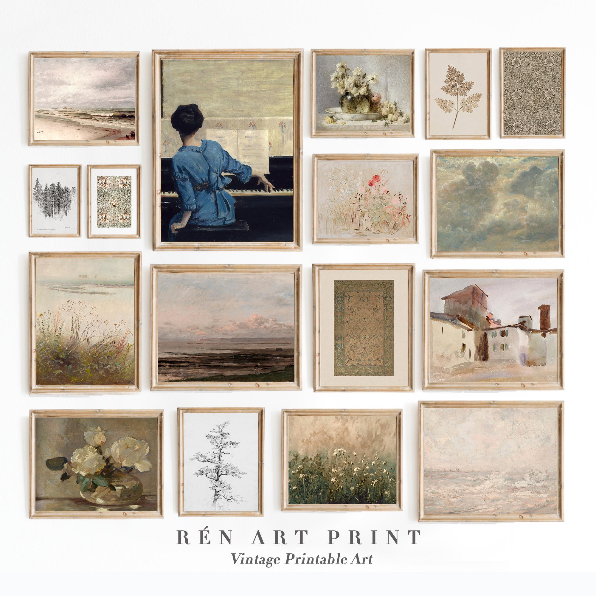 Printable Vintage Gallery Wall Set | French Country Decor | Neutral ...