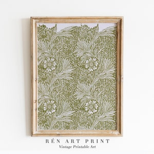 Vintage Textile Wall Art | William Morris Print | Antique Tapestry Wall Art | Farmhouse Eclectic Art Print | William Morris Digital Print