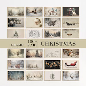 Christmas Frame TV Art Set | Christmas TV Art Bundle | Winter Art For Frame TV | Christmas Samsung Frame Tv Art | Holiday Christmas Decor