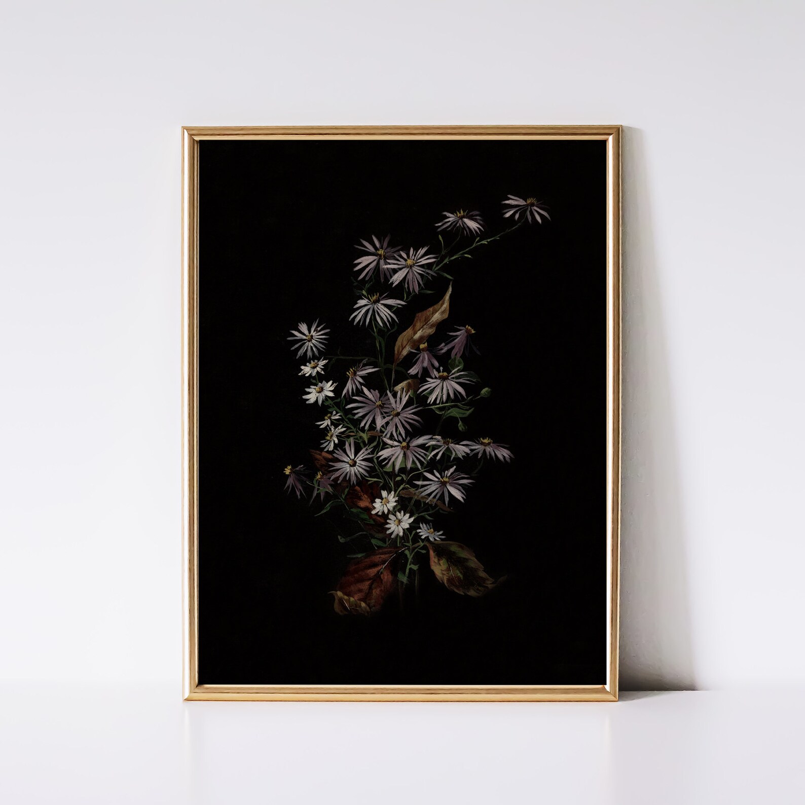 Dark Botanical Print Set: Moody Floral Gallery Wall Art (digital ...