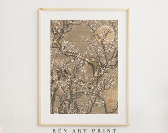 Ito Jakuchu White Blossom Print | Vintage Japanese Floral Art (Digital Download)