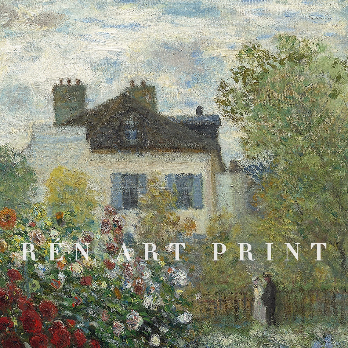 Vintage Spring Wall Art Claude Monet Print Garden With - Etsy