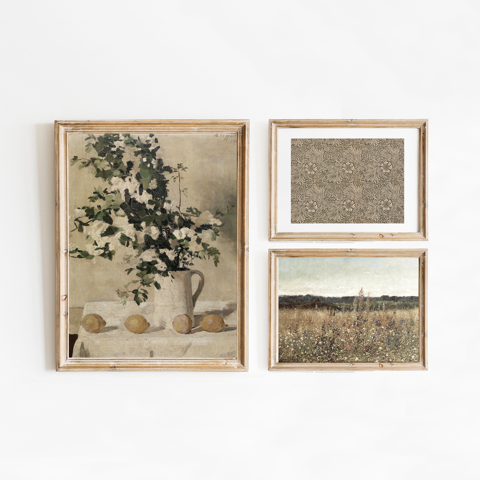 French Country Gallery Wall Art Set | Vintage Summer Prints (digital ...