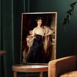 Victorian Woman Portrait Wall Art Digital Download Vintage Lady ...