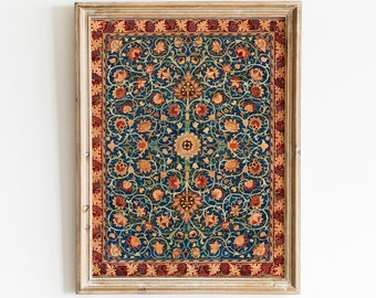 Vintage Tapestry Print | Antique Textile Wall Art (Digital Download)