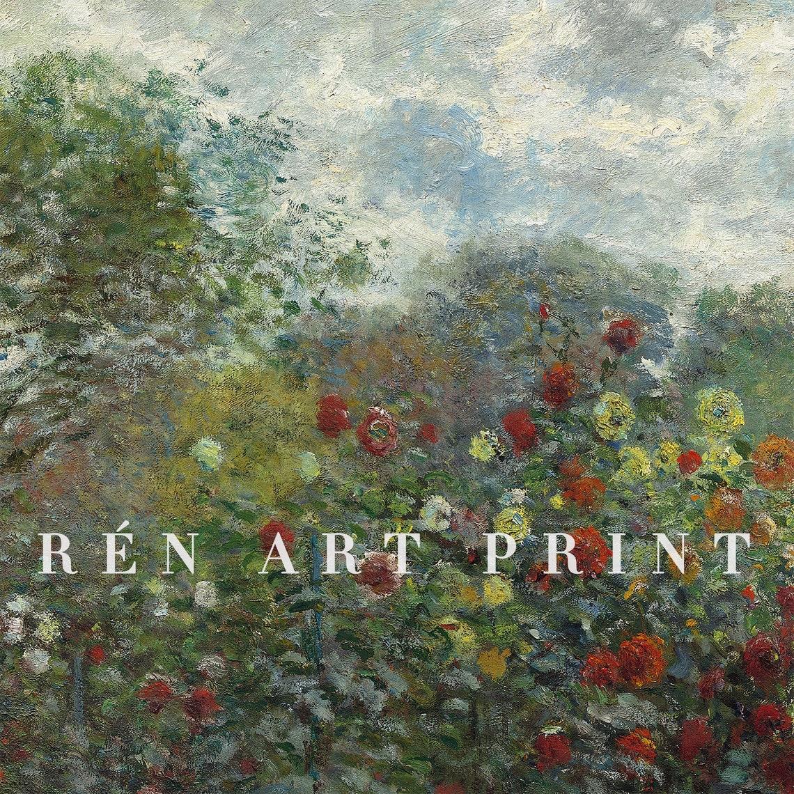 Vintage Spring Wall Art Claude Monet Print Garden With - Etsy