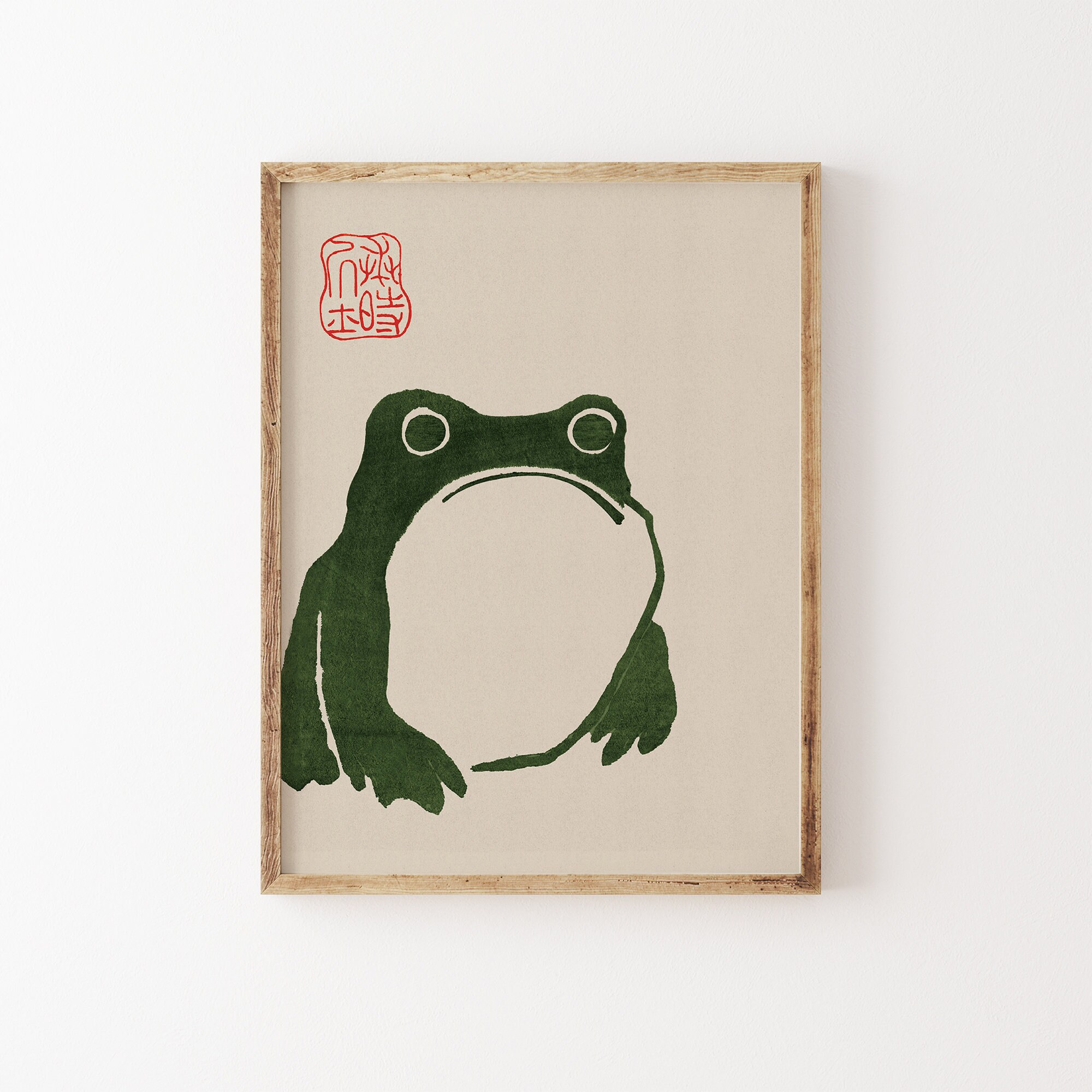 Japanese Prints Set of 3 Frog Japanese Wall Art Matsumoto - Etsy