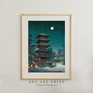 Arte imprimible japonés vintage / Impresión de arte japonés / Arte de pared imprimible asiático / Pintura japonesa antigua / IMPRIMIBLE / DESCARGA DIGITAL