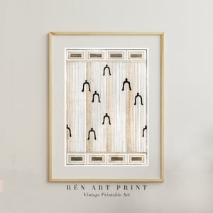 Arte de pared japonés / Obra de arte Wabi Sabi / Xilografía japonesa imprimible / Arte de pared japonés / Arte de pared imprimible escandinavo / Descarga digital