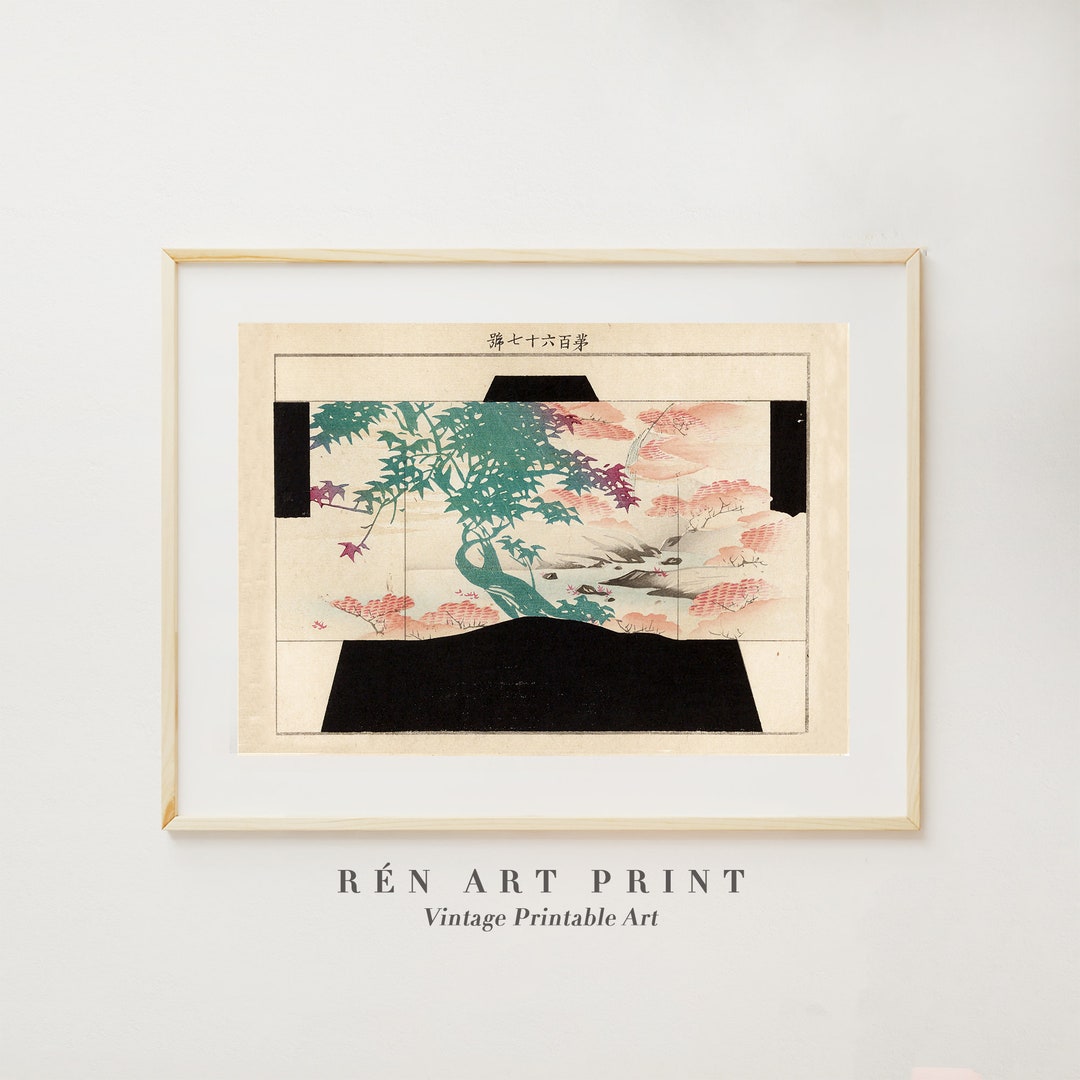 Japanese Printable Art Japanese Kimono Digital Download Antique Asian ...