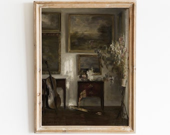 Antique Still Life Painting | Vintage Rustic Farmhouse Decor (Digital Print)