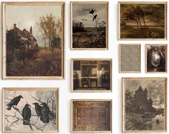 Vintage herfst wanddecoratie | Rustieke herfstdecoratie (digitale download)