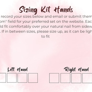 NAIL SIZING KIT | Press on Nails | Custom Press On Nails | Glue On Nails | Find Your Nail Size
