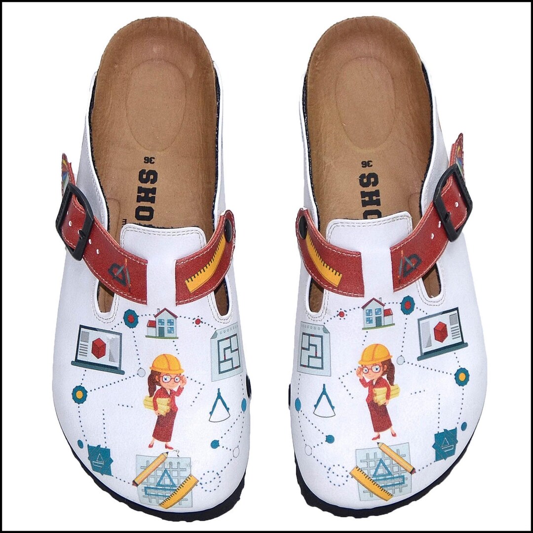 Special Clogs for Engineer Women – Construction Themed Home Clogs ...