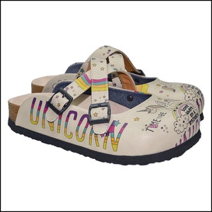 UNICORN Themed Criss Cross Comfortable Women's Clogs