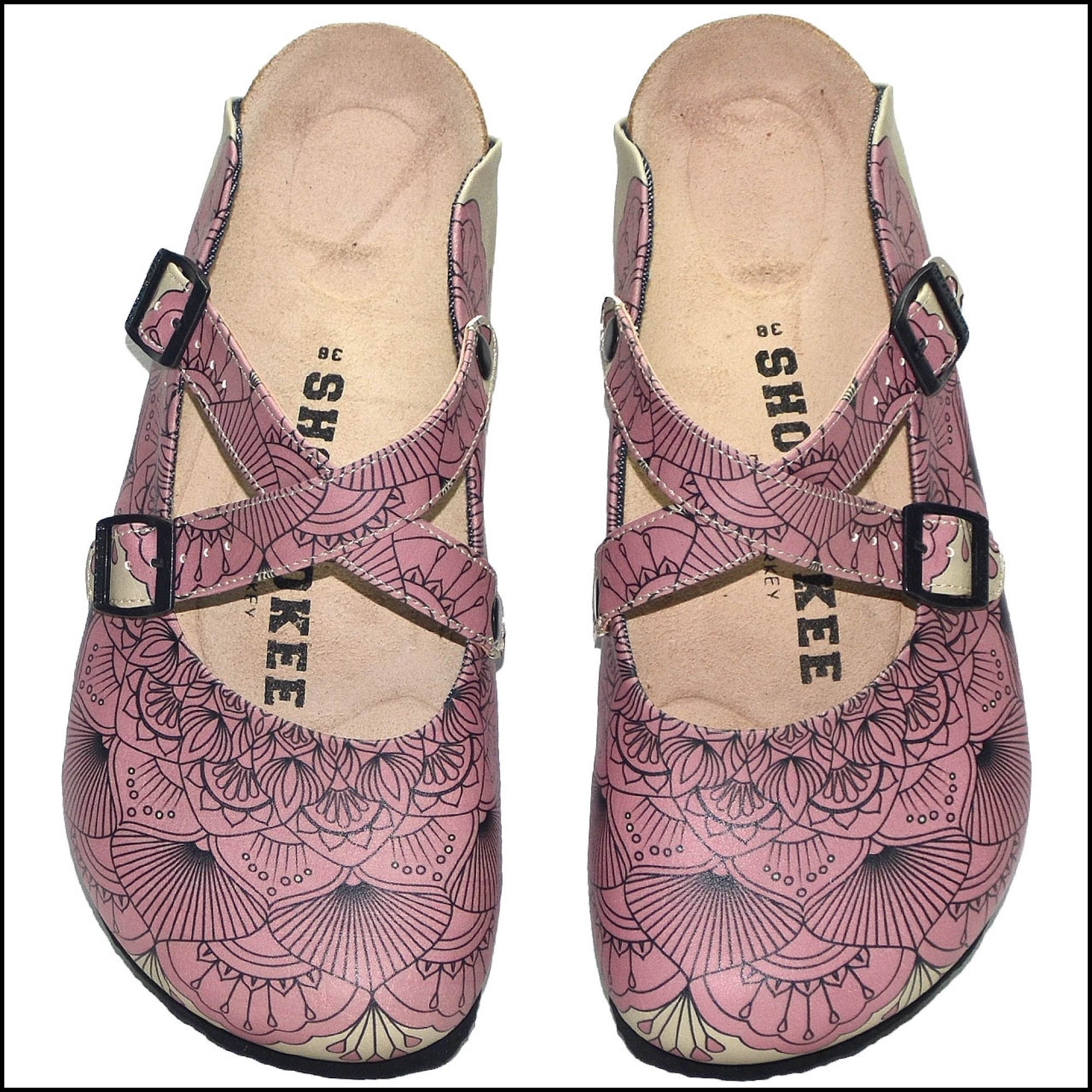 BUD Themed Comfortable Women's Clogs, Summer Shoes, Criss Cross Clogs