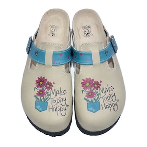 Floral Clogs: Anatomical Comfort Shoes
