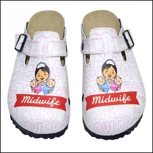 Midwife Shoes, Midwifery Clogs, Midwife Gifts, Student Midwife