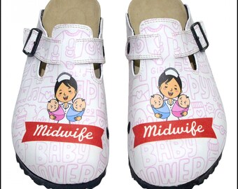 Midwife Shoes, Midwifery Clogs, Midwife Gifts, Student Midwife