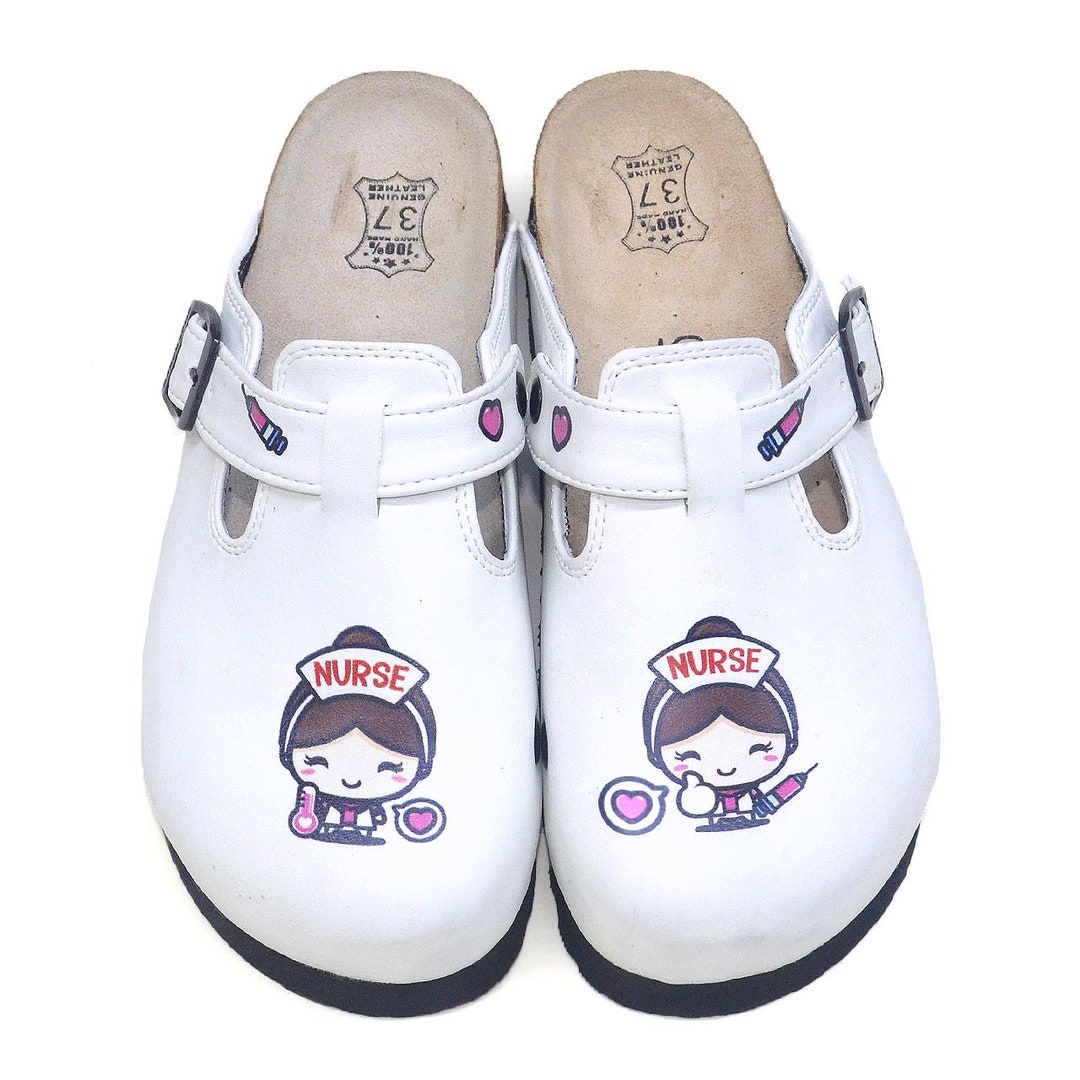 Nurse Pattern Print Men Women Leather Boots main image 0