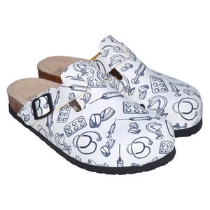 Medical Equipment Themed Women&#39;s Nurse Clogs, Medical Clogs, Nurse Shoes