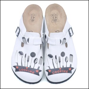 Chef Shoes, Kitchen Chef Clogs, Mother Chef, Mother Gifts