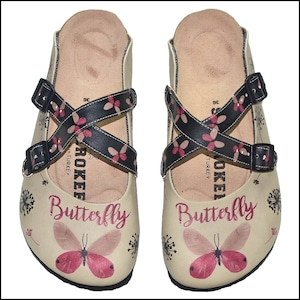 Butterfly Clogs, Summer and Spring Women&#39;s Clogs with Butterfly Options &quot;Variation&quot;