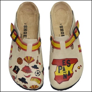 Spanish Women Clogs, Espana Themed, Hispanic Day, Diada Day, Bask Day Spanish Women Sandals