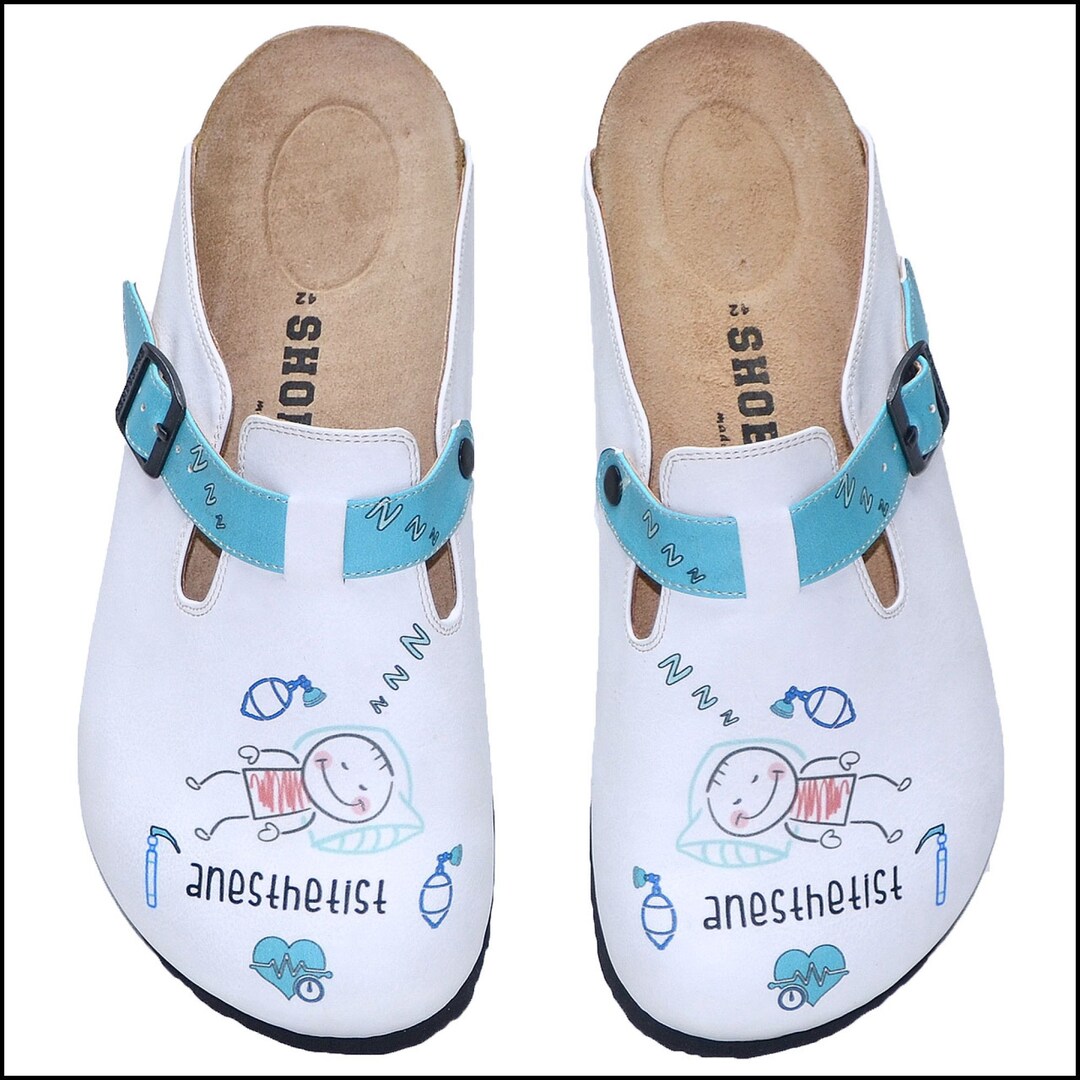 Anesthesiologist Comfortable Mens Clogs, Anesthetist Shoes, Nurse