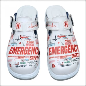 Nurse Paramedic Clogs, Paramedic Shoes, COMFORTABLE Emergency Medicine Technician Paramedic, Anatomical