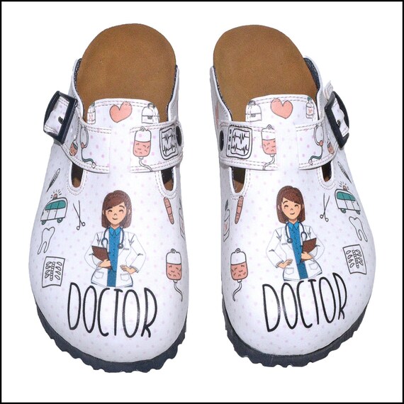 Doctor Shoes Doctor Clogs Comfortable DOCTOR Themed Professional Women Clogs Anatomical Etsy UK