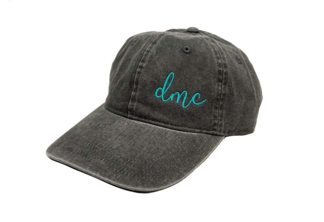 Embroidered Monogrammed Hat, Adjustable Cotton Twill, Custom ...