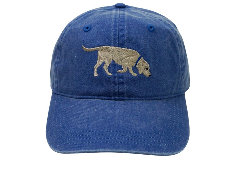 Labrador Retriever Dog Embroidered Dad Hat, Adjustable Cotton Twill, Pigment Dyed image 1