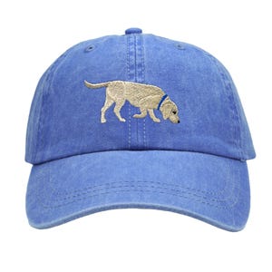 Labrador Retriever Dog Embroidered Dad Hat, Adjustable Cotton Twill, Pigment Dyed