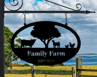 Custom Metal Farmhouse Decor Metal Farm Sign Outdoor Farmhouse Decor Ranch Sign Ranch Metal Wall Art Farmhouse Sign Gift For Farmer