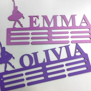Custom Dance Medal Hanger Dance Medal Holder Medal Display Cheer Medal Hanger Custom Medal Holder, 12 Rungs for Medals & Ribbons